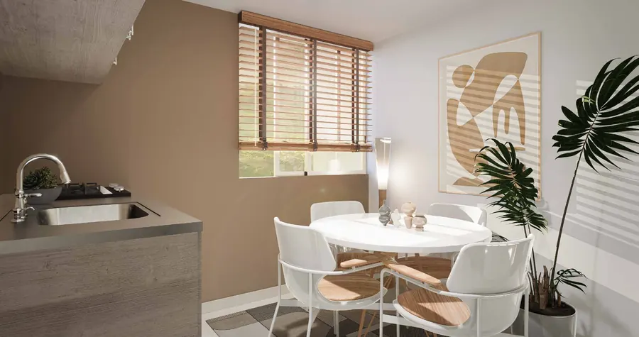 Cocina y comedor del apartaestudio